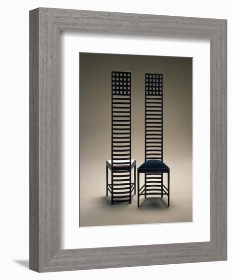 Hill House Chairs, 1903-1905-Charles Rennie Mackintosh-Framed Giclee Print