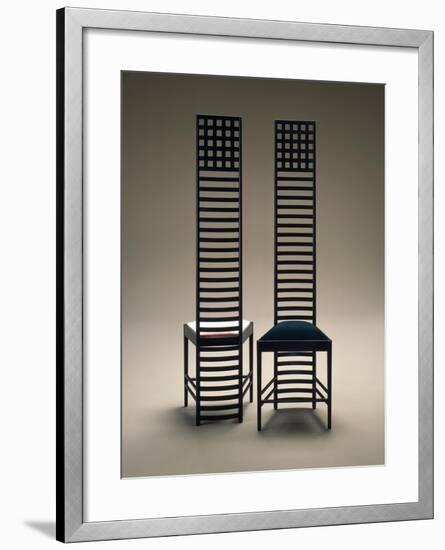 Hill House Chairs, 1903-1905-Charles Rennie Mackintosh-Framed Giclee Print