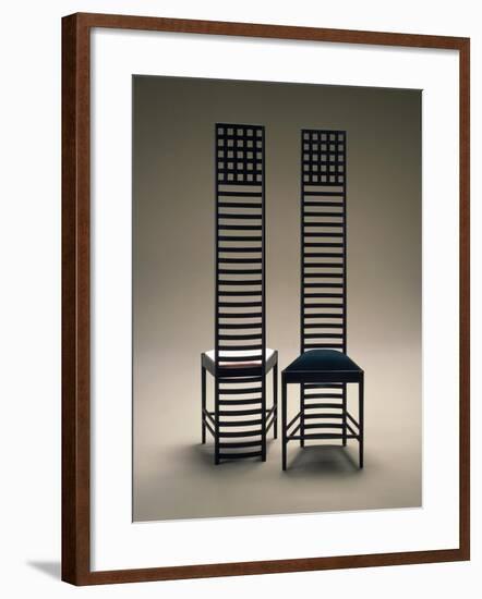 Hill House Chairs, 1903-1905-Charles Rennie Mackintosh-Framed Giclee Print