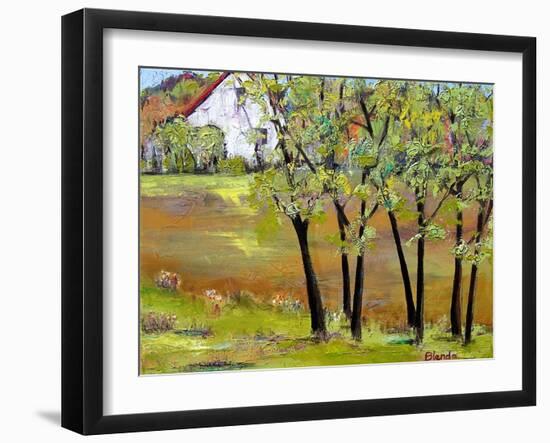 Hill House-Blenda Tyvoll-Framed Art Print