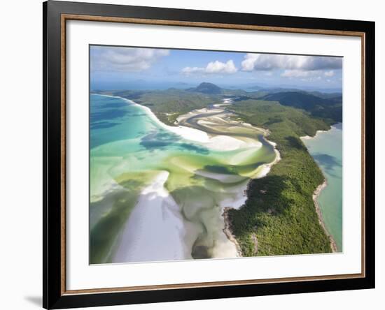 Hill Inlet, Whitsunday Islands, Queensland, Australia-Peter Adams-Framed Photographic Print