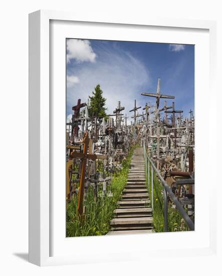 Hill of Crosses, Siauliai, Central Lithuania, Lithuania-Walter Bibikow-Framed Photographic Print