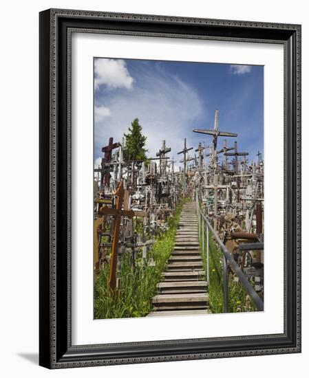 Hill of Crosses, Siauliai, Central Lithuania, Lithuania-Walter Bibikow-Framed Photographic Print