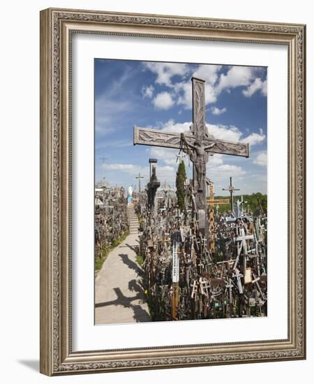 Hill of Crosses, Siauliai, Central Lithuania, Lithuania-Walter Bibikow-Framed Photographic Print