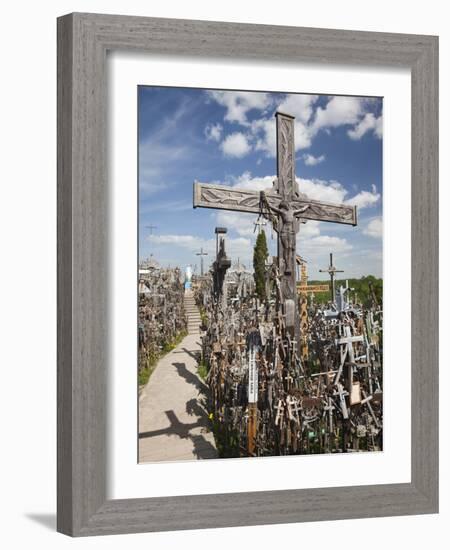 Hill of Crosses, Siauliai, Central Lithuania, Lithuania-Walter Bibikow-Framed Photographic Print