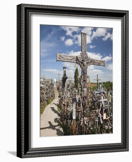 Hill of Crosses, Siauliai, Central Lithuania, Lithuania-Walter Bibikow-Framed Photographic Print