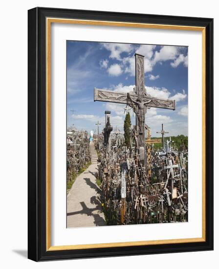 Hill of Crosses, Siauliai, Central Lithuania, Lithuania-Walter Bibikow-Framed Photographic Print