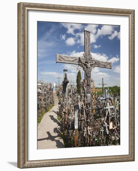 Hill of Crosses, Siauliai, Central Lithuania, Lithuania-Walter Bibikow-Framed Photographic Print