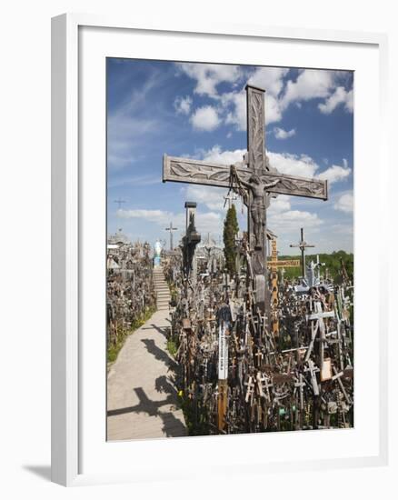 Hill of Crosses, Siauliai, Central Lithuania, Lithuania-Walter Bibikow-Framed Photographic Print