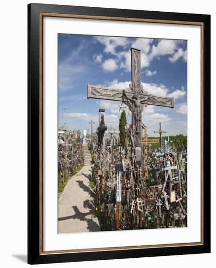 Hill of Crosses, Siauliai, Central Lithuania, Lithuania-Walter Bibikow-Framed Photographic Print