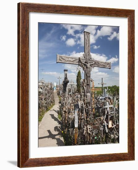 Hill of Crosses, Siauliai, Central Lithuania, Lithuania-Walter Bibikow-Framed Photographic Print