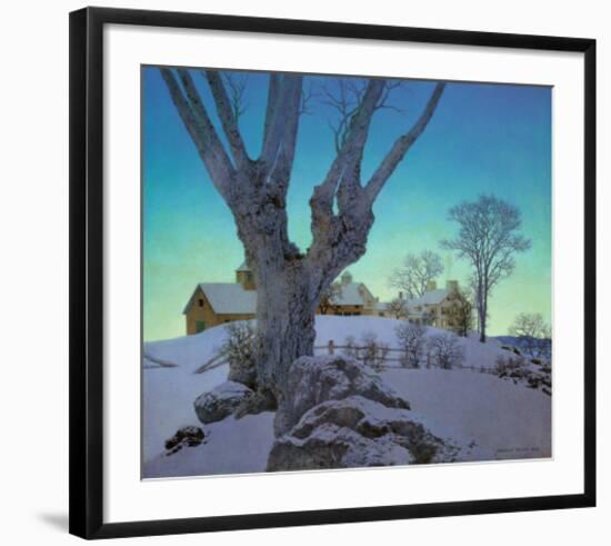 Hill Top Farm-Maxfield Parrish-Framed Art Print