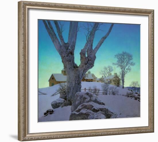 Hill Top Farm-Maxfield Parrish-Framed Art Print