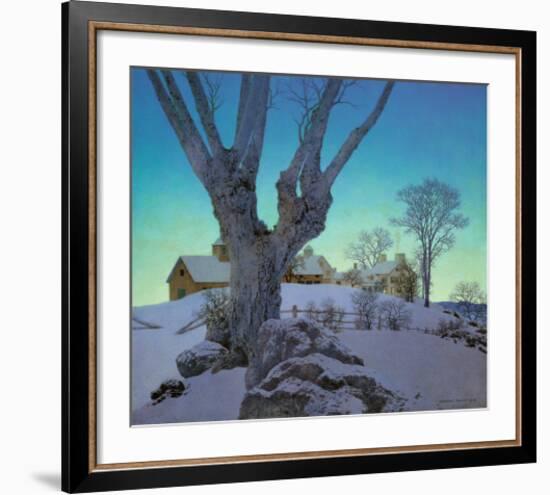 Hill Top Farm-Maxfield Parrish-Framed Art Print