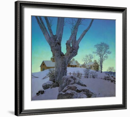 Hill Top Farm-Maxfield Parrish-Framed Art Print