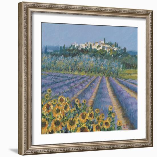 Hill Town, Provence-Hazel Barker-Framed Giclee Print