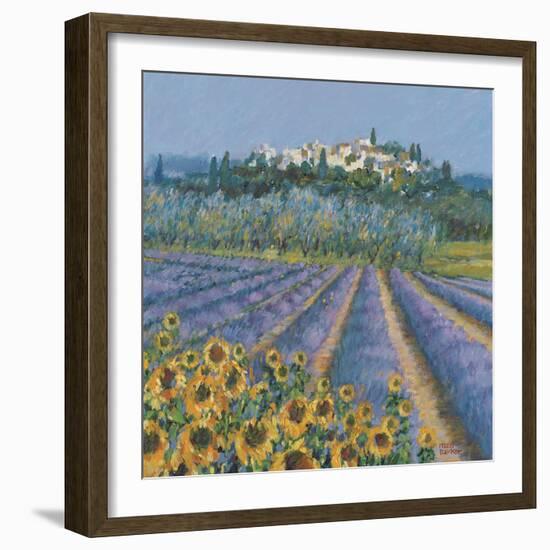 Hill Town, Provence-Hazel Barker-Framed Giclee Print