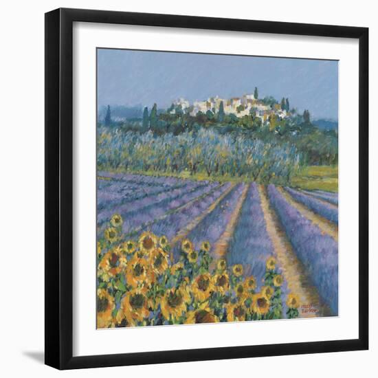 Hill Town, Provence-Hazel Barker-Framed Giclee Print