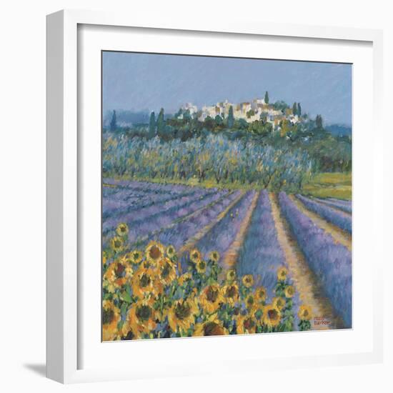 Hill Town, Provence-Hazel Barker-Framed Giclee Print