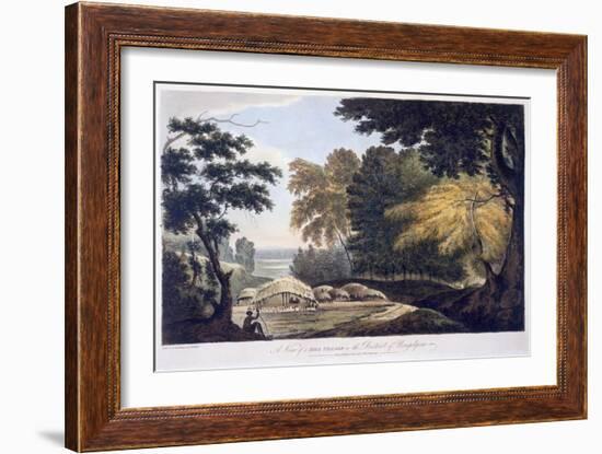 Hill Village in the District of Bauhelepoor, 1787 (Aquatint)-William Hodges-Framed Giclee Print