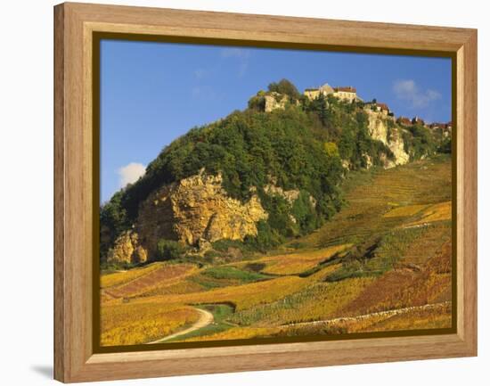 Hill Village of Chateau Chalon in the Jura, Franche Comte France-Michael Busselle-Framed Premier Image Canvas