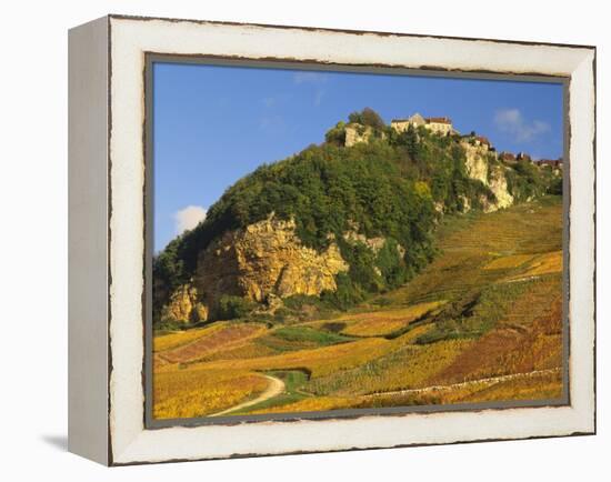 Hill Village of Chateau Chalon in the Jura, Franche Comte France-Michael Busselle-Framed Premier Image Canvas