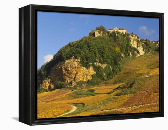 Hill Village of Chateau Chalon in the Jura, Franche Comte France-Michael Busselle-Framed Premier Image Canvas