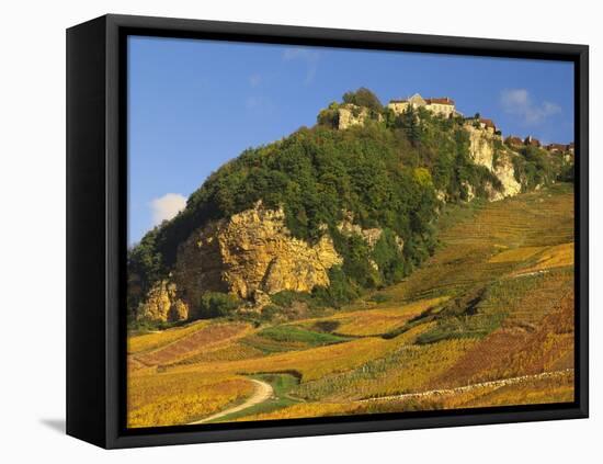 Hill Village of Chateau Chalon in the Jura, Franche Comte France-Michael Busselle-Framed Premier Image Canvas