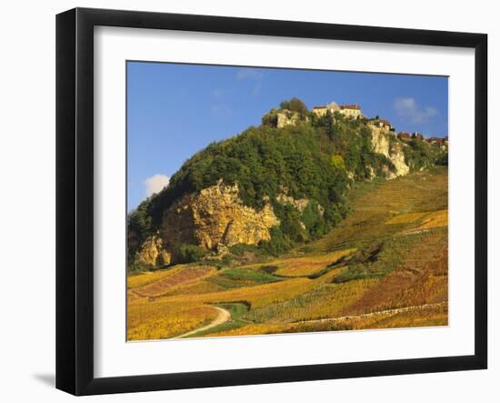 Hill Village of Chateau Chalon in the Jura, Franche Comte France-Michael Busselle-Framed Photographic Print