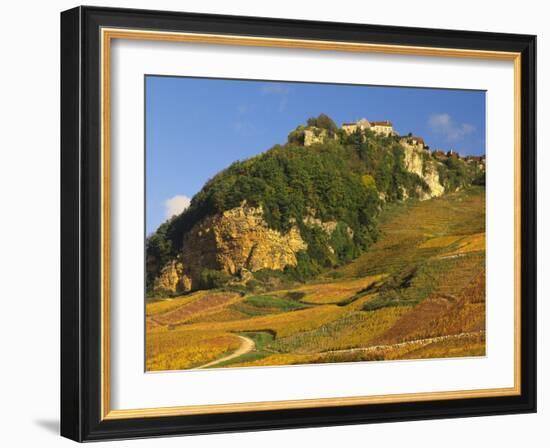 Hill Village of Chateau Chalon in the Jura, Franche Comte France-Michael Busselle-Framed Photographic Print