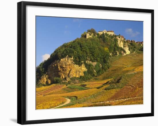 Hill Village of Chateau Chalon in the Jura, Franche Comte France-Michael Busselle-Framed Photographic Print