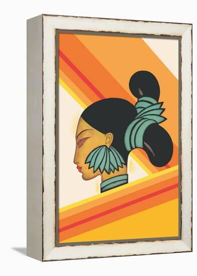 Hill Woman of Assam-Frank Mcintosh-Framed Stretched Canvas