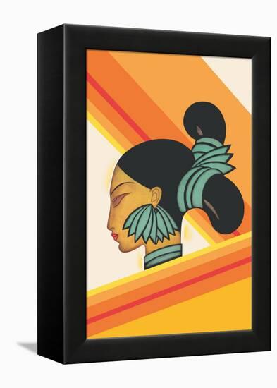 Hill Woman of Assam-Frank Mcintosh-Framed Stretched Canvas