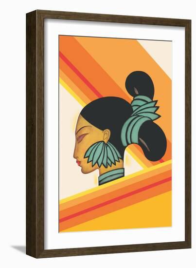 Hill Woman of Assam-Frank Mcintosh-Framed Art Print