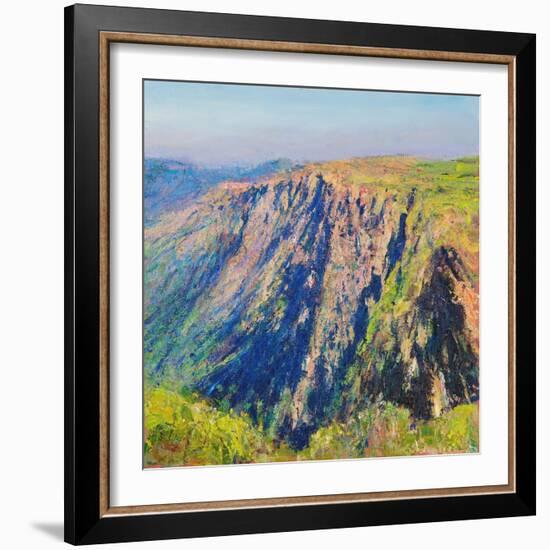 Hills Above the Tea Plantations, Kerala, 2017-Andrew Gifford-Framed Giclee Print