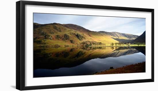 Hills and Lake-Rory Garforth-Framed Photographic Print