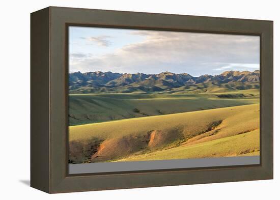 Hills and mountains, Bayandalai district, South Gobi province, Mongolia, Central Asia, Asia-Francesco Vaninetti-Framed Premier Image Canvas