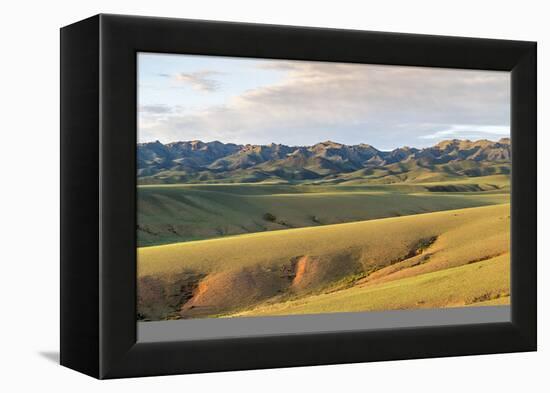 Hills and mountains, Bayandalai district, South Gobi province, Mongolia, Central Asia, Asia-Francesco Vaninetti-Framed Premier Image Canvas