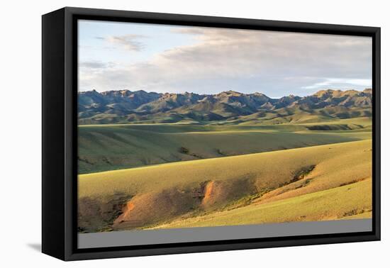 Hills and mountains, Bayandalai district, South Gobi province, Mongolia, Central Asia, Asia-Francesco Vaninetti-Framed Premier Image Canvas