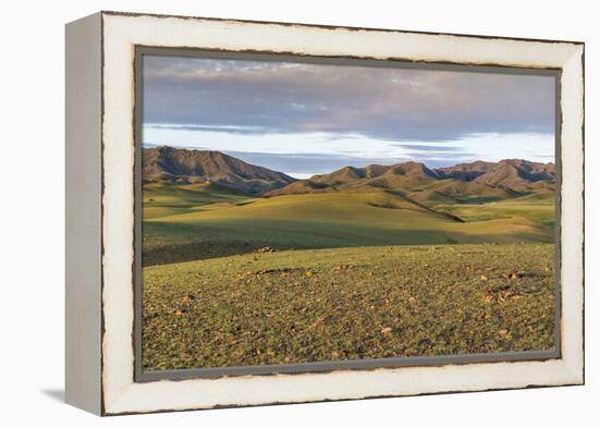 Hills and mountains, Bayandalai district, South Gobi province, Mongolia, Central Asia, Asia-Francesco Vaninetti-Framed Premier Image Canvas