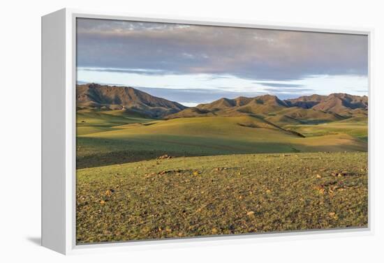 Hills and mountains, Bayandalai district, South Gobi province, Mongolia, Central Asia, Asia-Francesco Vaninetti-Framed Premier Image Canvas