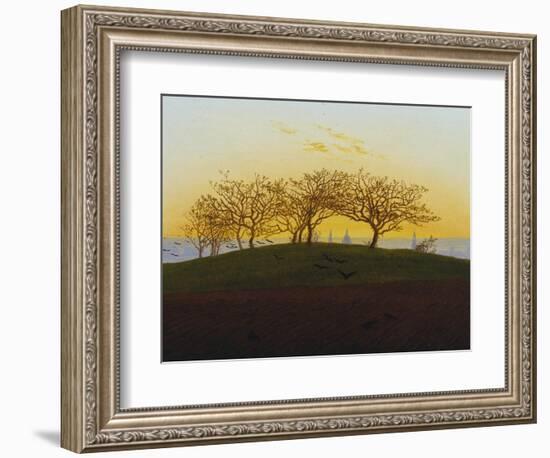 Hills and Ploughed Fields Near Dresden, about 1824-Caspar David Friedrich-Framed Giclee Print