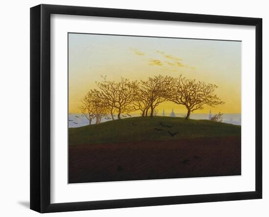 Hills and Ploughed Fields Near Dresden, about 1824-Caspar David Friedrich-Framed Giclee Print