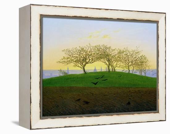 Hills and Ploughed Fields Near Dresden-Caspar David Friedrich-Framed Premier Image Canvas