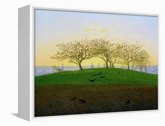 Hills and Ploughed Fields Near Dresden-Caspar David Friedrich-Framed Premier Image Canvas