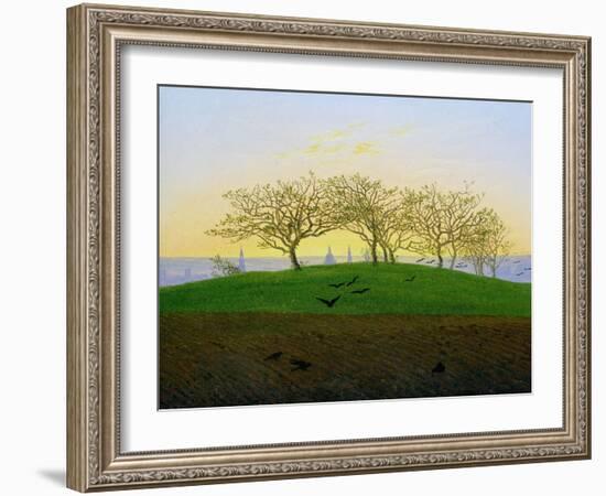 Hills and Ploughed Fields Near Dresden-Caspar David Friedrich-Framed Giclee Print
