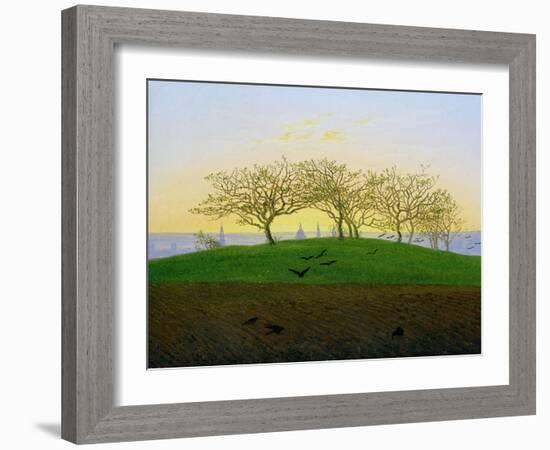 Hills and Ploughed Fields Near Dresden-Caspar David Friedrich-Framed Giclee Print