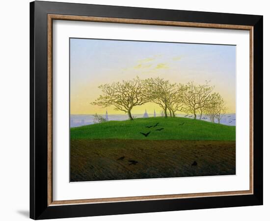 Hills and Ploughed Fields Near Dresden-Caspar David Friedrich-Framed Giclee Print