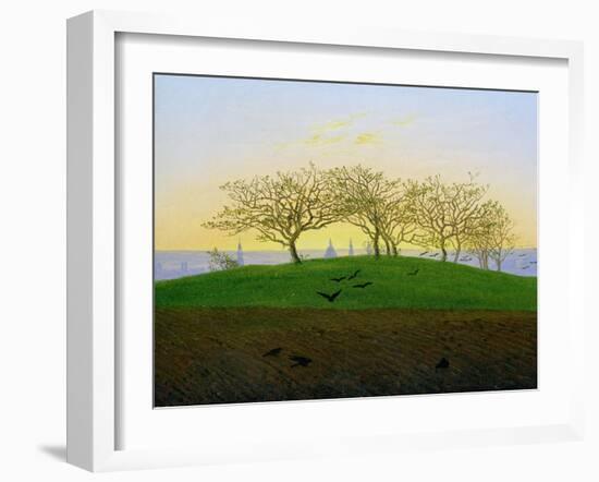 Hills and Ploughed Fields Near Dresden-Caspar David Friedrich-Framed Giclee Print