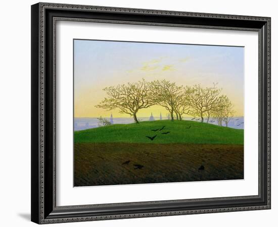 Hills and Ploughed Fields Near Dresden-Caspar David Friedrich-Framed Giclee Print